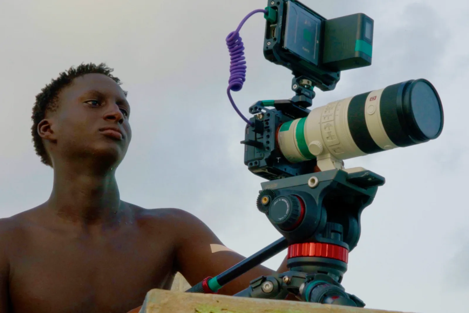 Filming in Dakar