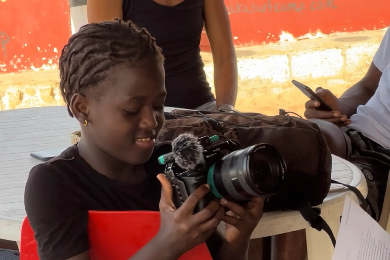 Filming in Dakar